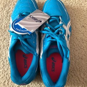 Ocean Blue Asics Tennis shoes